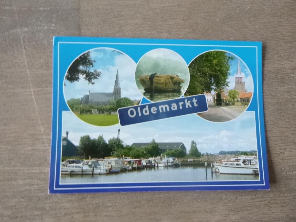Oldemarkt, kerk/jachthaven, Verzenden, 1980 tot heden, Gelopen, Noord-Brabant