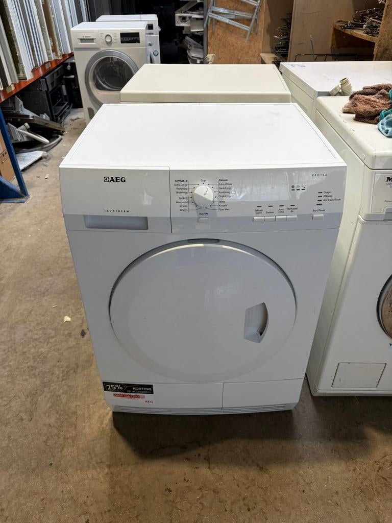 AEG condensdroger - Schoon - Garantie, Witgoed en Apparatuur, Wasdrogers, 6 tot 8 kg, Gebruikt, Ophalen of Verzenden, Voorlader