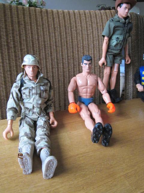 5 Actionman poppen met militaire- en sportuitrusting, Ophalen, Gebruikt, Overige typen