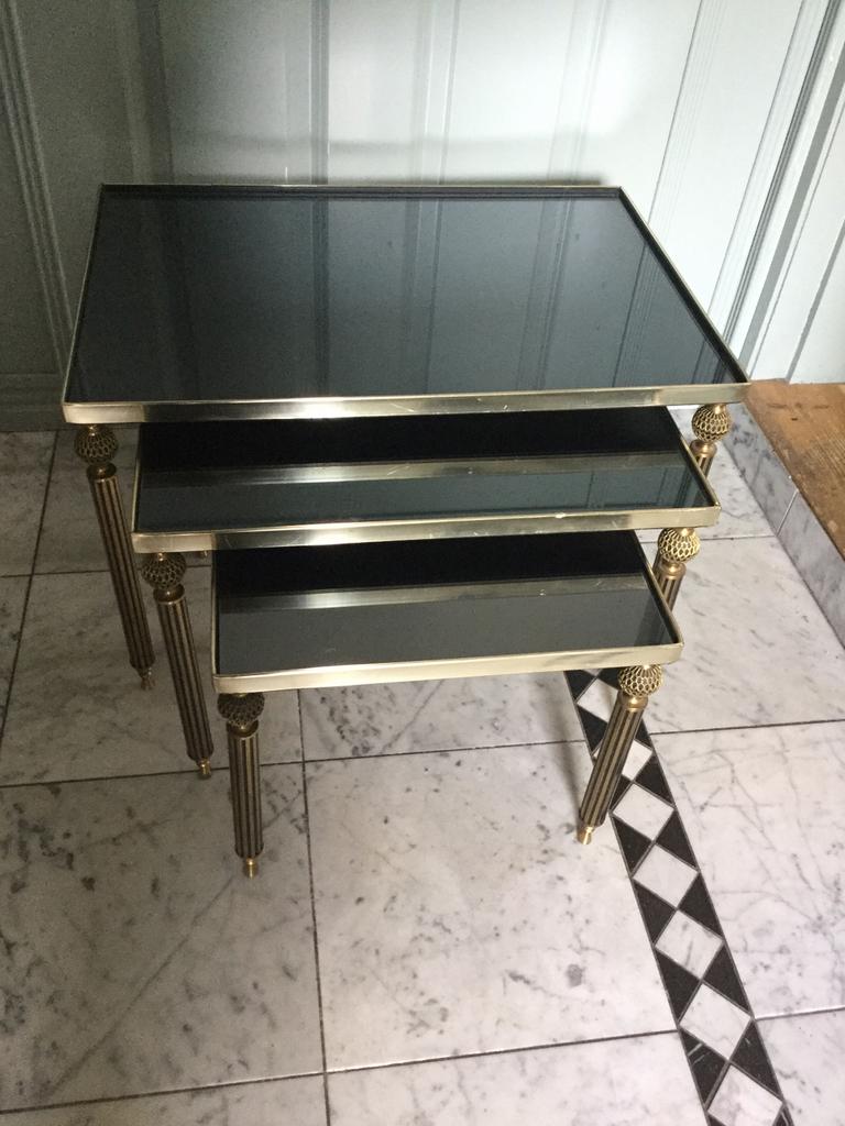 Mimiset bijzettafels Hollywood Regency, Minder dan 45 cm, Minder dan 55 cm, Gebruikt, Ophalen of Verzenden