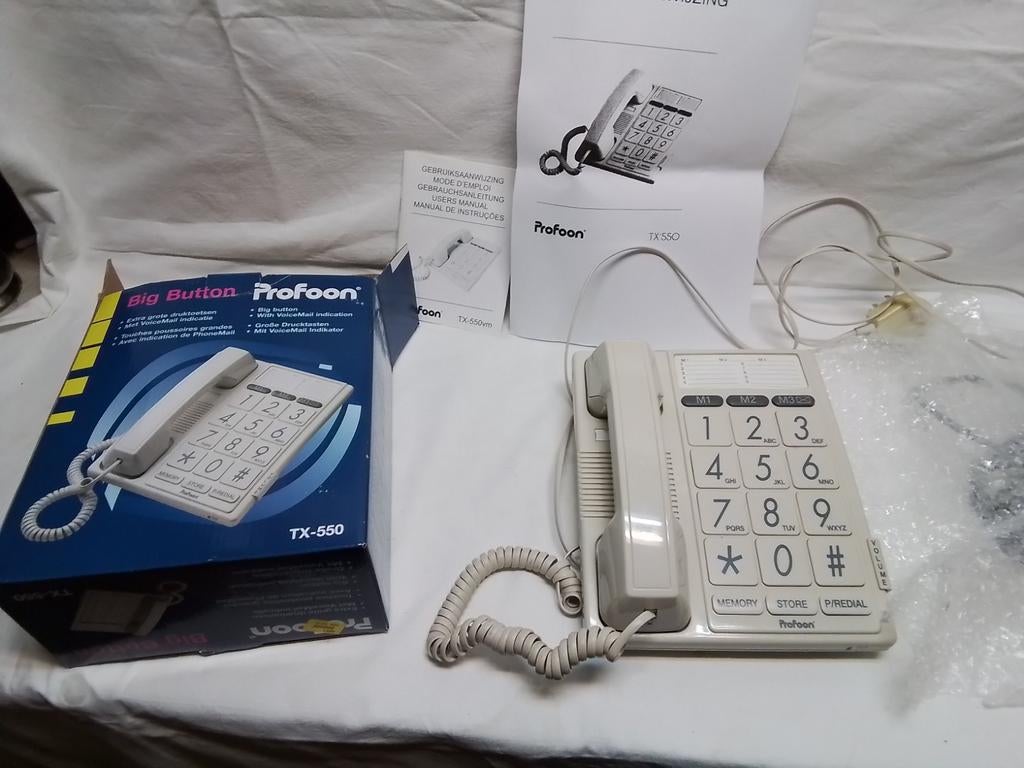 Profoon TX-550 Telefoon met Grote Toetsen, Ophalen of Verzenden, Gebruikt