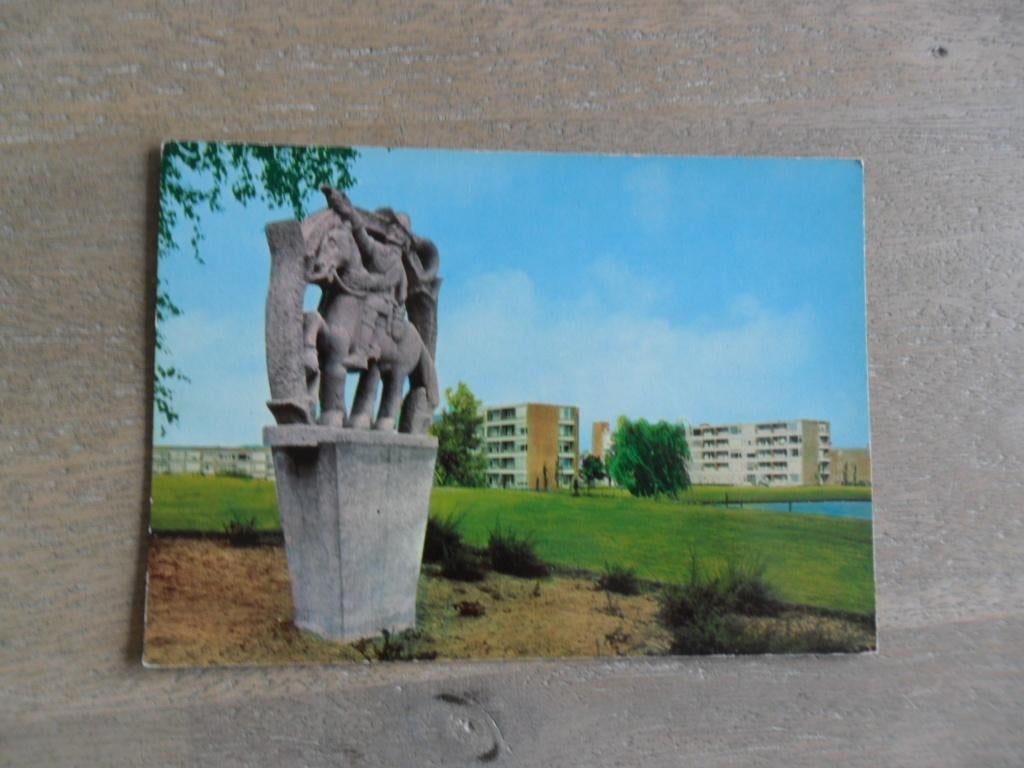 Oosterhout, standbeeld Willem van Duivenvoorde in Lukwelpark, Verzenden, 1960 tot 1980, Ongelopen, Noord-Brabant