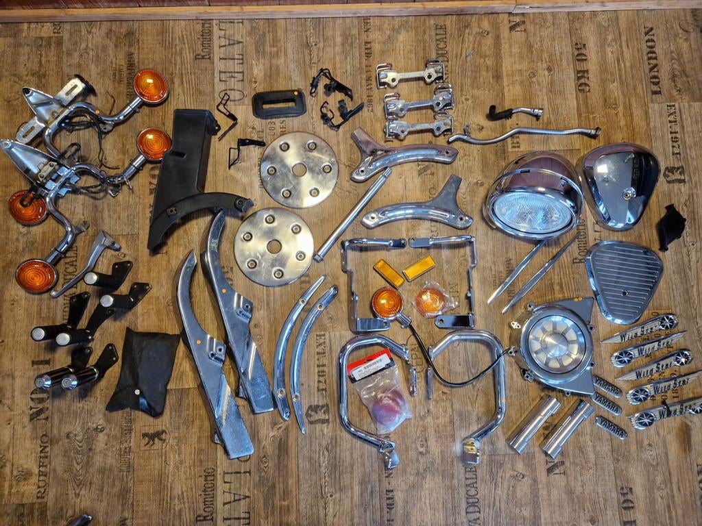 Yamaha wildstar onderdelen xv1600 koplamp beugel cover etc, Ophalen of Verzenden