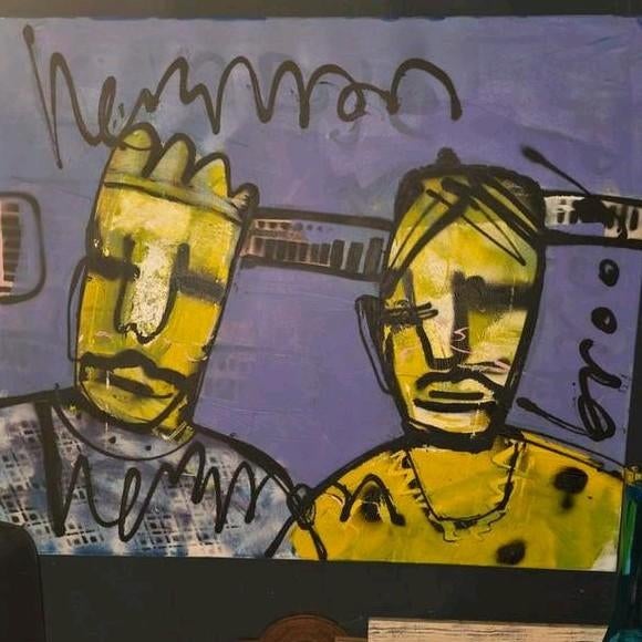 Groot origineel schilderij Herman Brood, Ophalen of Verzenden
