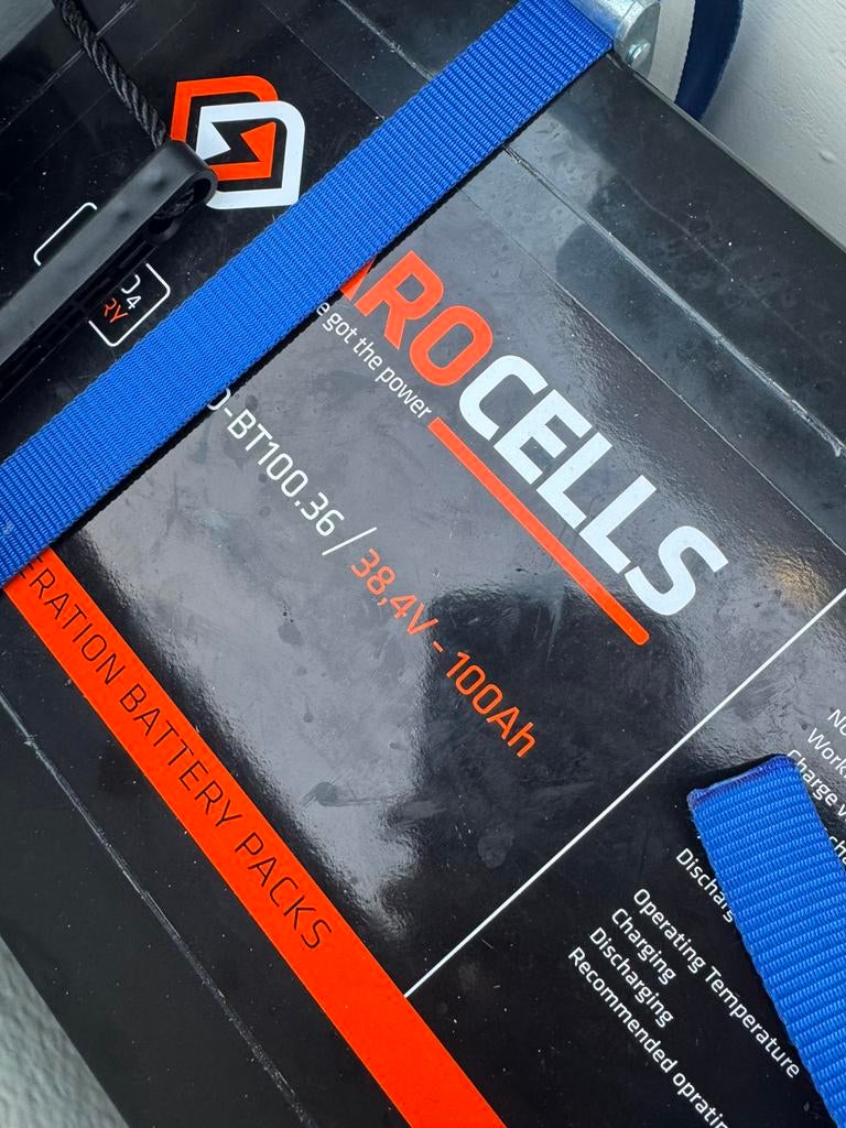 Mooie 100Ah 36V lithium accu Jarocell (zgan), Ophalen, Nieuw