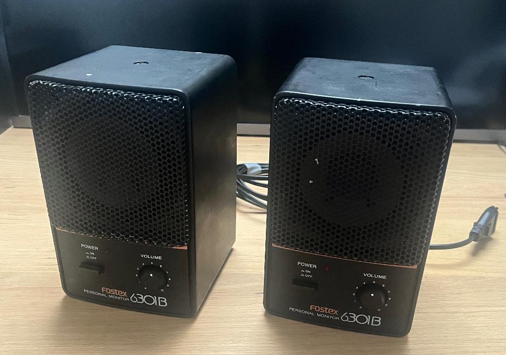 2 x Fostex 6301B Actieve monitor, Muziek en Instrumenten, Ophalen of Verzenden, Gebruikt, Minder dan 500 watt, Monitor(versterker)