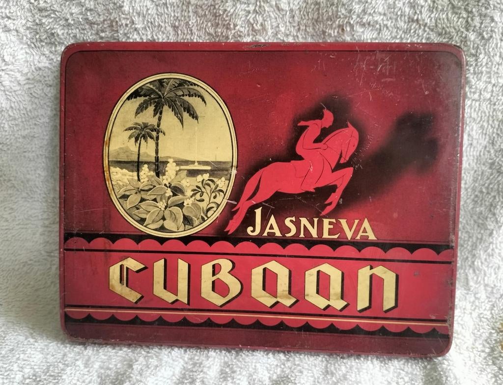 Mooi sigarenblikje van Jasneva Cubaan uit Valkenswaard, Ophalen of Verzenden, Overige