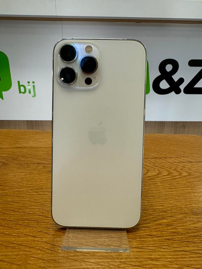 Apple iPhone 13 Pro Max 128GB Goud - 2e hands - 100%, 128 GB, Ophalen of Verzenden, Zonder simlock, Zonder abonnement