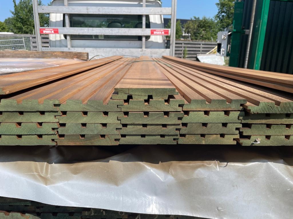 Blokprofiel Rabat Ayous 31 stuks 305cm, Ophalen, Planken, Nieuw, Hardhout