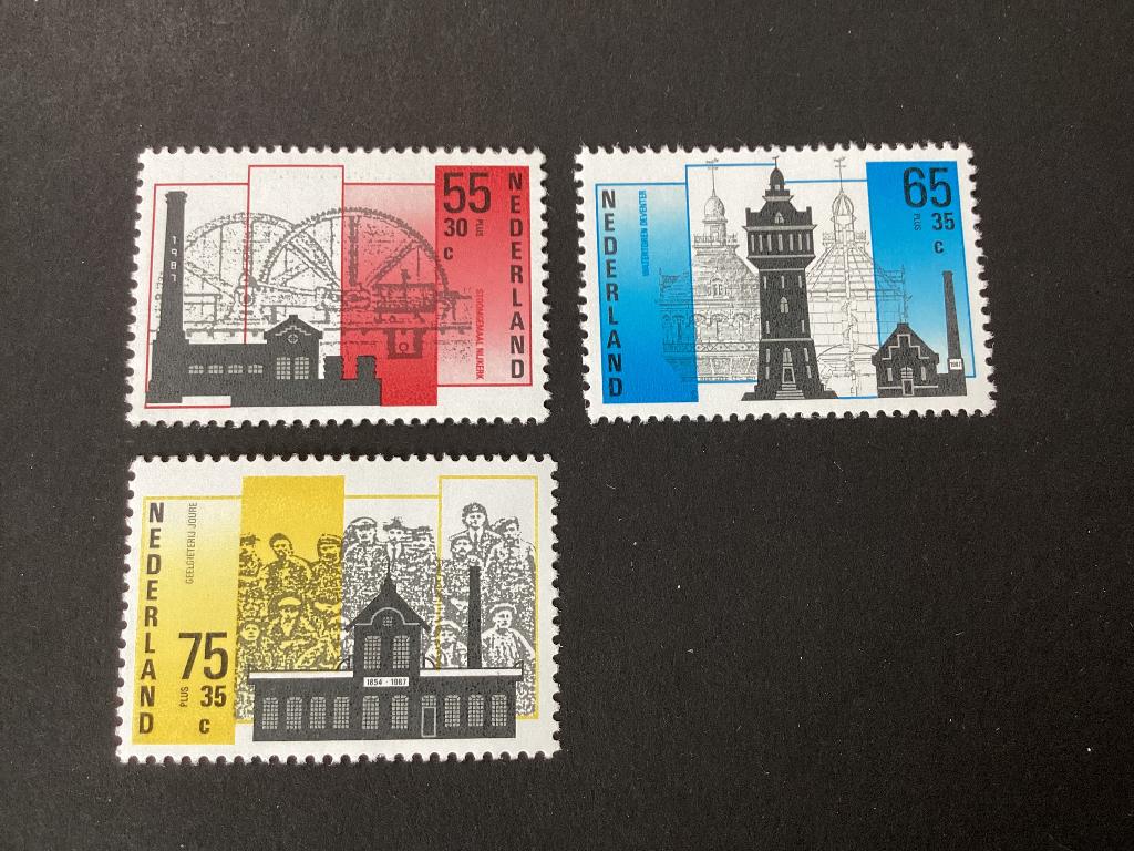 1987, Zomerzegels, 1372-1374, Postzegels en Munten, Postzegels | Nederland, Verzenden, Na 1940, Postfris
