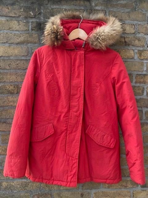 Rode gewatteerde winterjas dames Air Force maat S, Airforce, Ophalen of Verzenden, Maat 36 (S), Gedragen