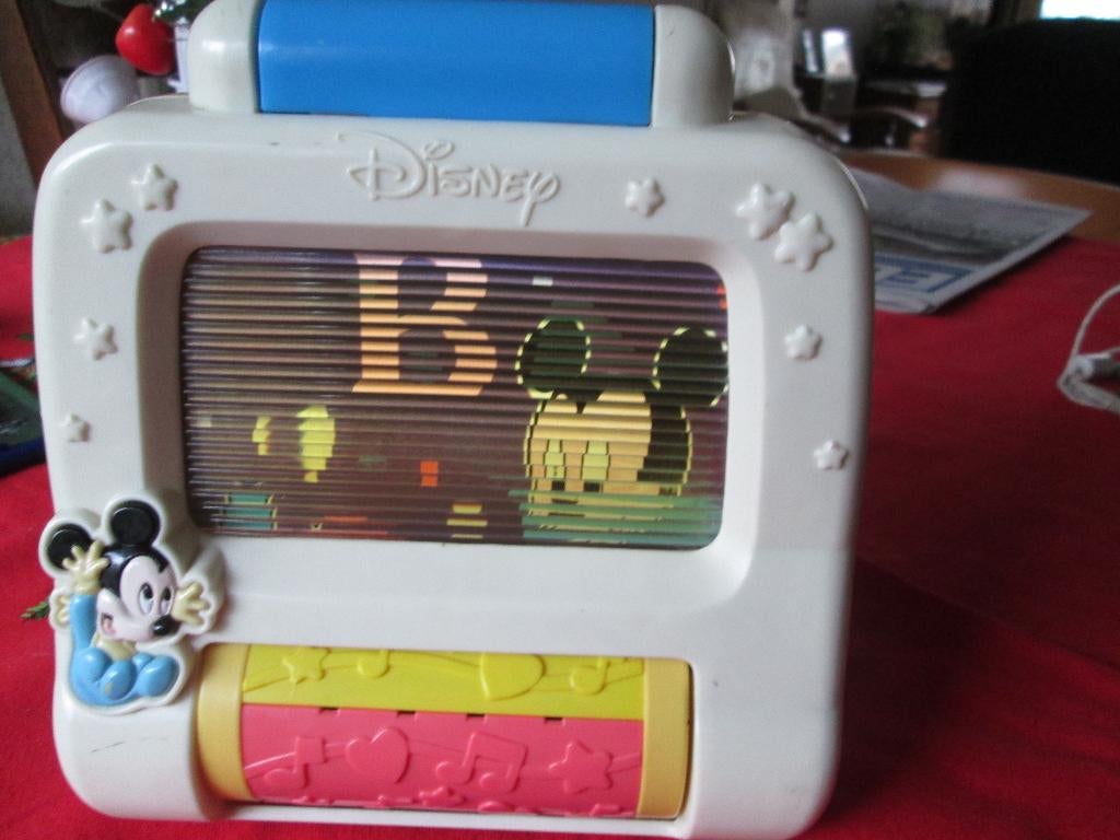 Scrolling vintage Disney tv Mickey Mouse ABC voor kleuters, Ophalen, Mickey Mouse, Gebruikt, Beeldje of Figuurtje