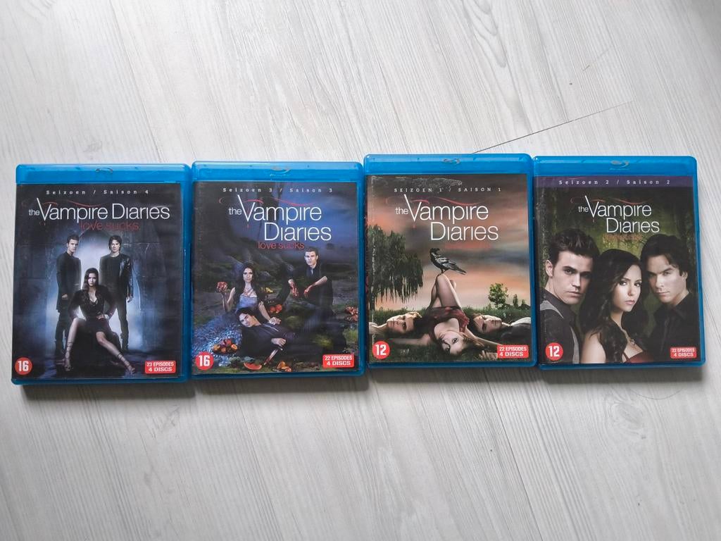 The Vampire Diaries Seizoenen 1-4 Blu-ray Boxset, Boxset, Drama, Ophalen of Verzenden, Zo goed als nieuw