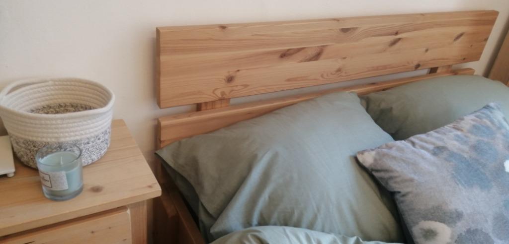 NIEUW 100% houten bed, sfeermaker in ELKE gewenste maat!, Strak, 200 cm, Hout, Nieuw