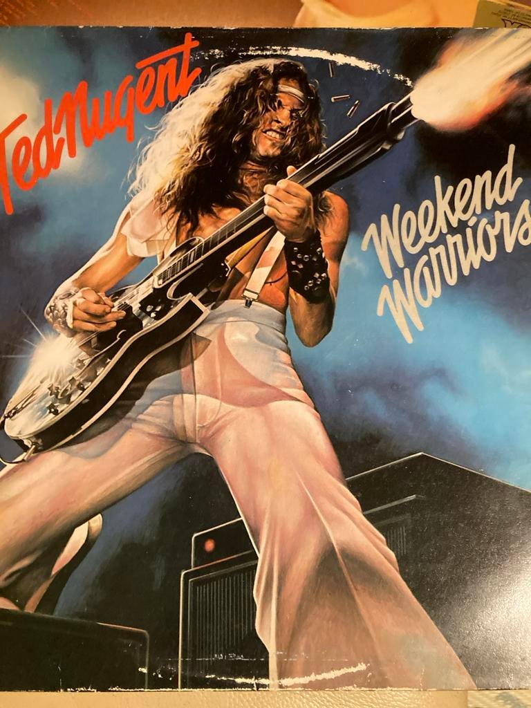 Ted Nugent LP - Weekend Warriors, Cd's en Dvd's, Vinyl | Hardrock en Metal, Ophalen of Verzenden, Gebruikt