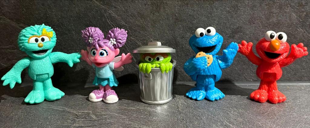 Sesamstraat Figuren Set, Ophalen of Verzenden, Gebruikt