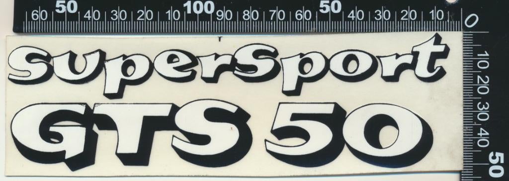 Sticker: Zundapp - Super Sport GTS 50, Ophalen of Verzenden, Zo goed als nieuw, Auto of Motor