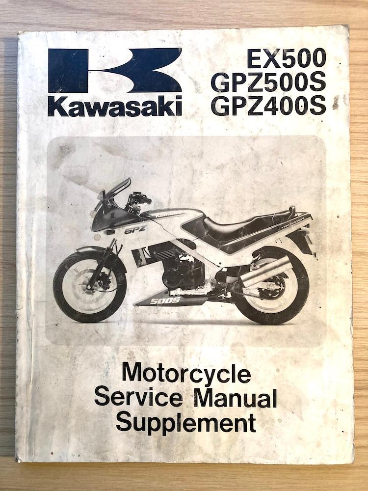 Kawasaki EX500 GPZ500S GPZ400S 1987-1991 Service Supplement, Verzenden