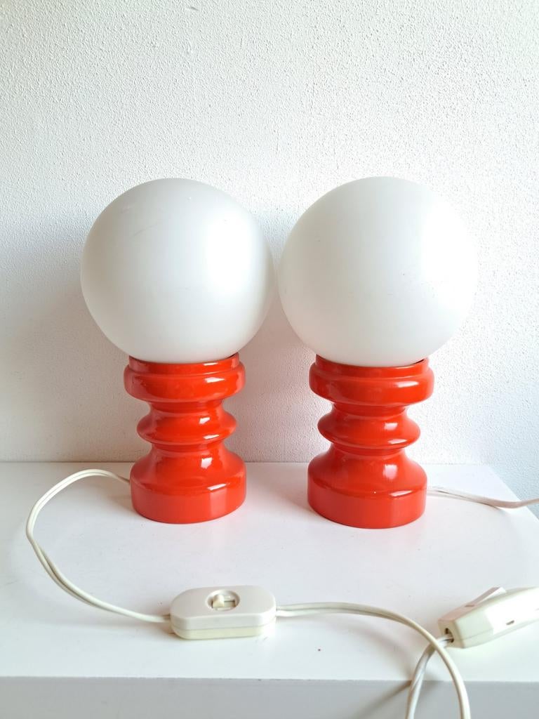 Retro vintage lampjes, Ophalen of Verzenden, Hout, Minder dan 50 cm