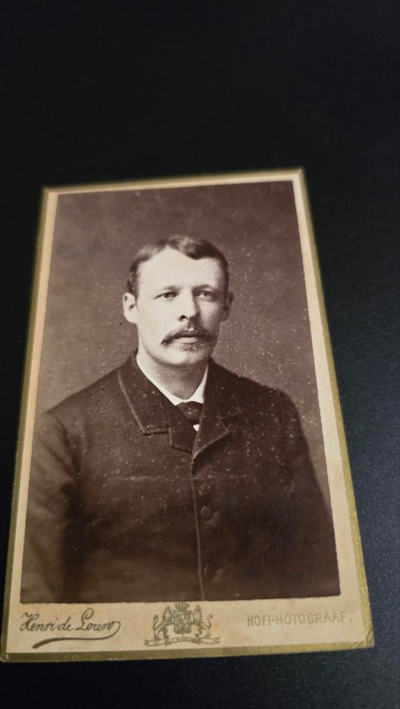 Antieke Carte de Visite: Portret van een heer (ca. 1880), Ophalen of Verzenden