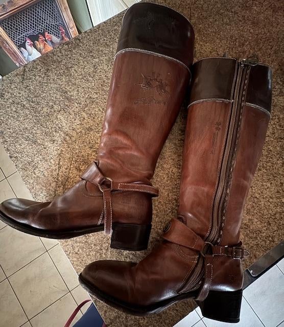 La Martina laarzen, Ophalen, Hoge laarzen, Bruin, La Martina