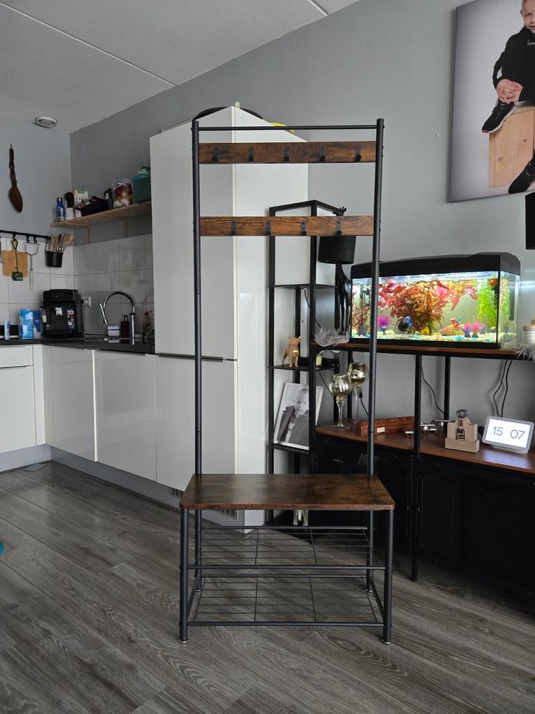 Kapstok plus schoenenrek, Wandkapstok, Ophalen of Verzenden, Zo goed als nieuw, Metaal