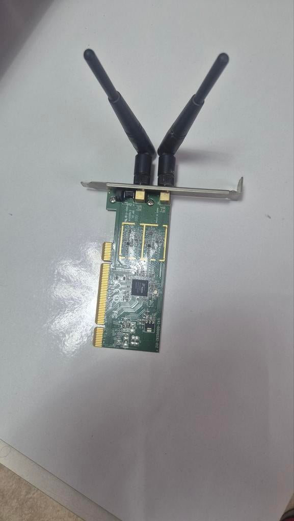 Draadloze WiFi Adapter PCI-E met antennes, Ophalen of Verzenden, Gebruikt, Intern, Onbekend