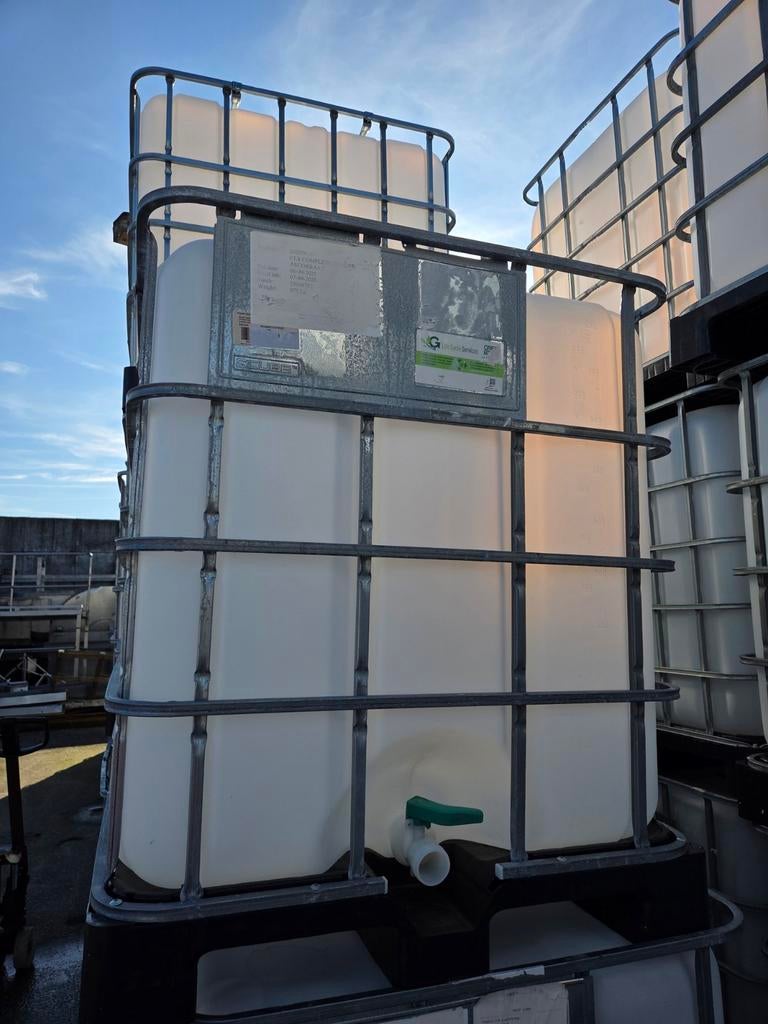 IBC containers 1000 liter als nieuw 1x gebruikt, Tuin en Terras, Regentonnen, Ophalen, Kunststof, Met kraantje, 150 liter of meer
