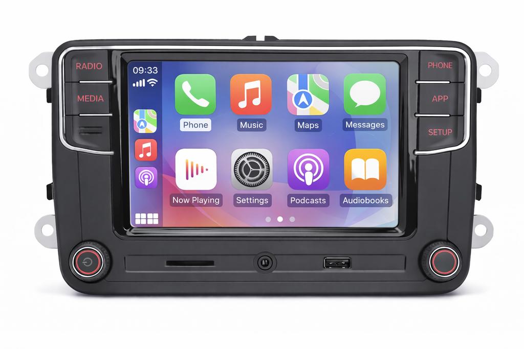 CarPlay autoradio Volkswagen rcd330, Auto diversen, Ophalen of Verzenden, Gebruikt