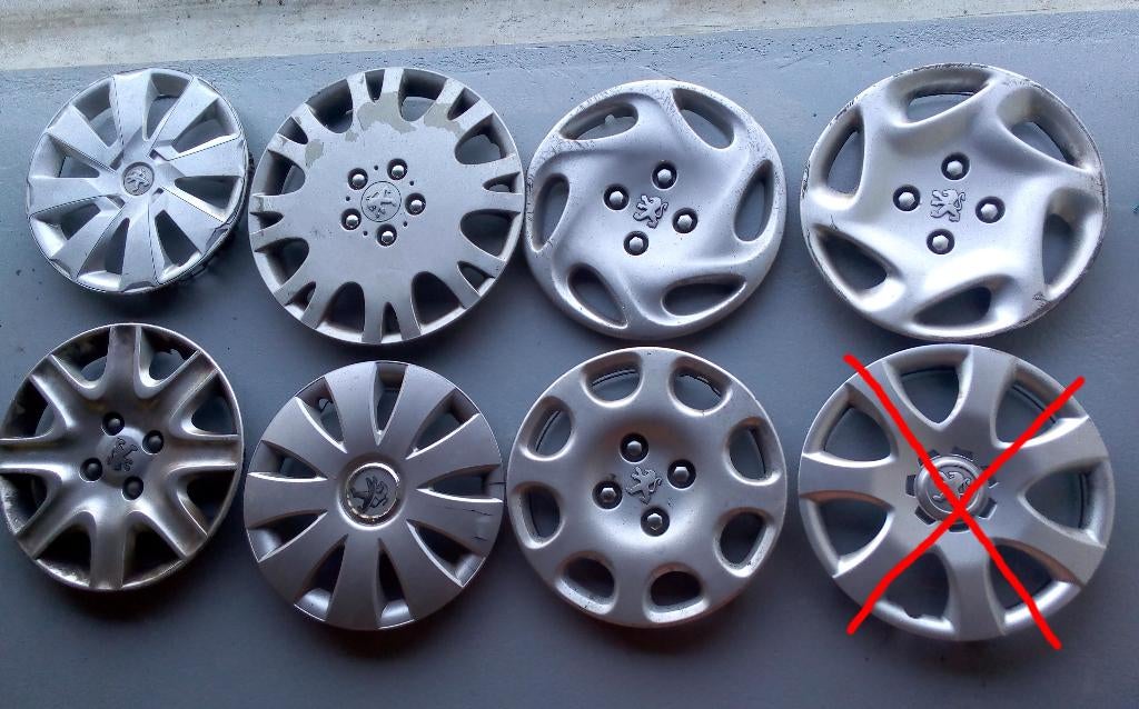 Diverse Peugeot wieldoppen, Auto diversen, Wieldoppen, Ophalen of Verzenden, Gebruikt