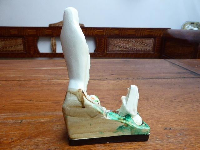 Mooi gipsen beeldje van Maria met Bernadette, Lourdes, Ophalen of Verzenden
