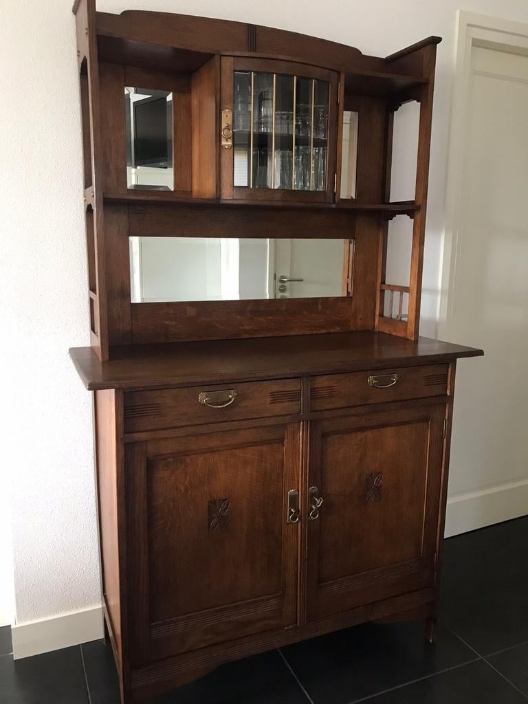 Antieke buffetkast, Antiek en Kunst, Ophalen of Verzenden