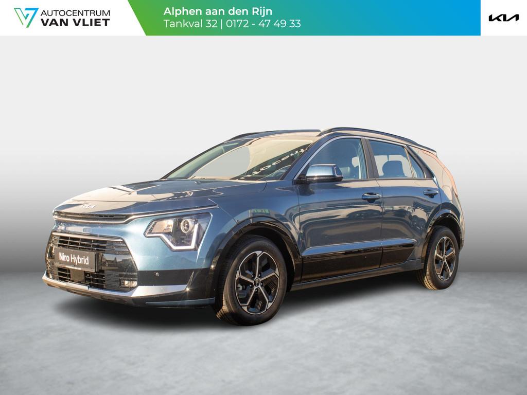 Kia Niro 1.6 GDi Hybrid DynamicLine | Navigatie | PDC | Acht, Stof, Gebruikt, Euro 6, Blauw