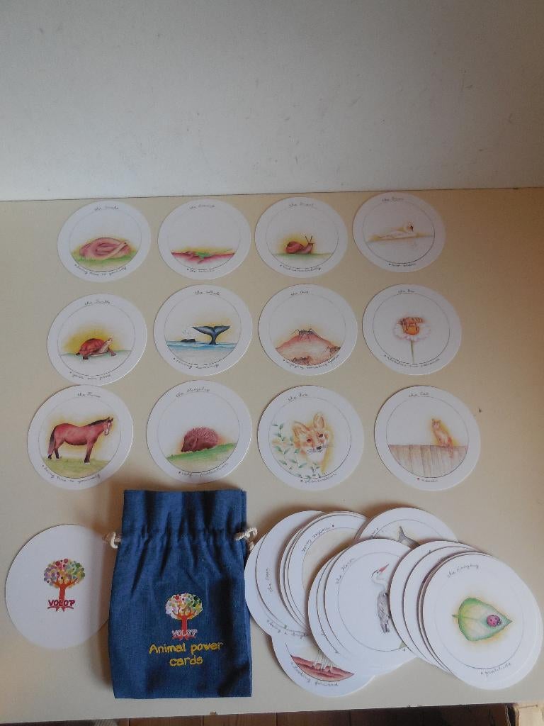 Volop Animal Power Cards spirituele kaarten+bijpassend zakje, Tarot of Kaarten leggen, Overige typen, J. Tholen, Ophalen of Verzenden