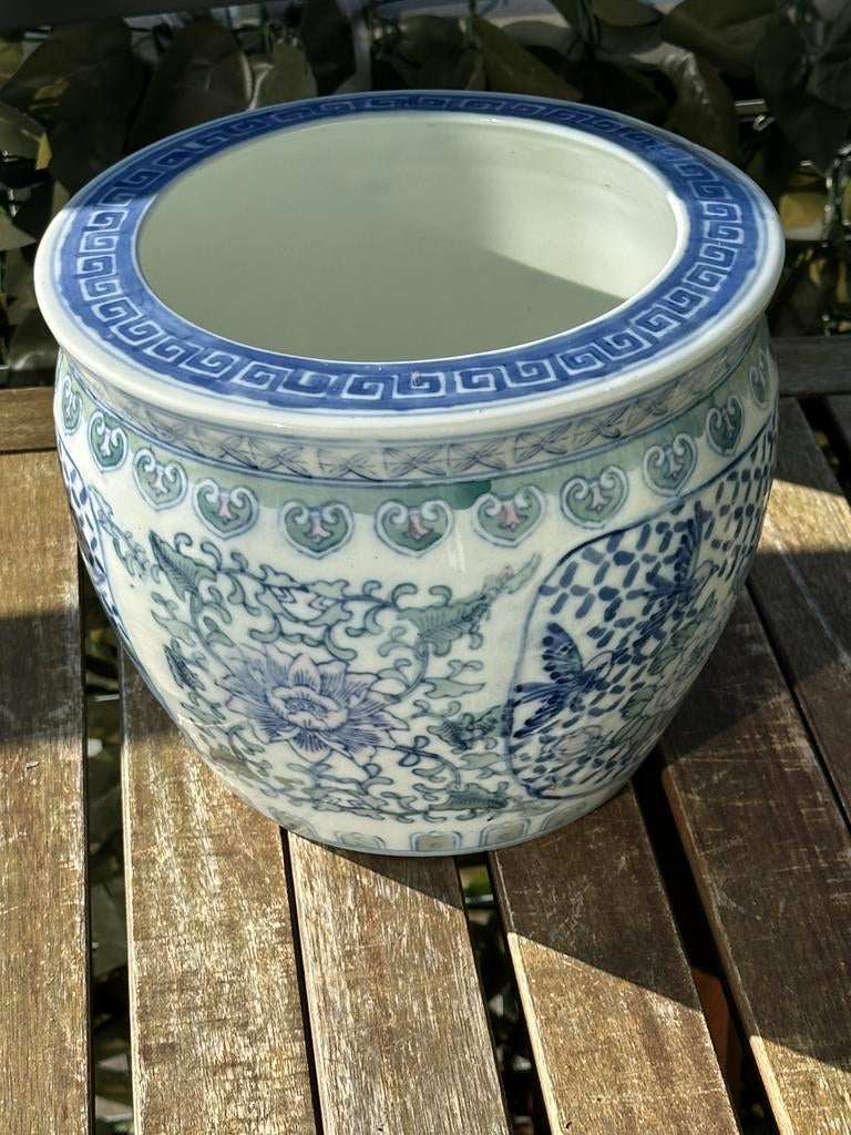 Chineze pot voor buiten en of binnen!, Tuin en Terras, Bloempotten, Ophalen, Rond, Binnen, Zo goed als nieuw