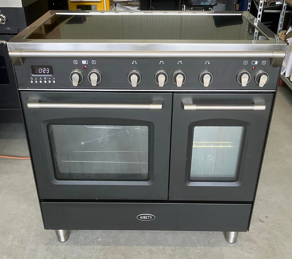 Boretti CFBI902AN Inductie Fornuis -, Witgoed en Apparatuur, Fornuizen, Ophalen, Gebruikt, Hete lucht, 60 cm of meer