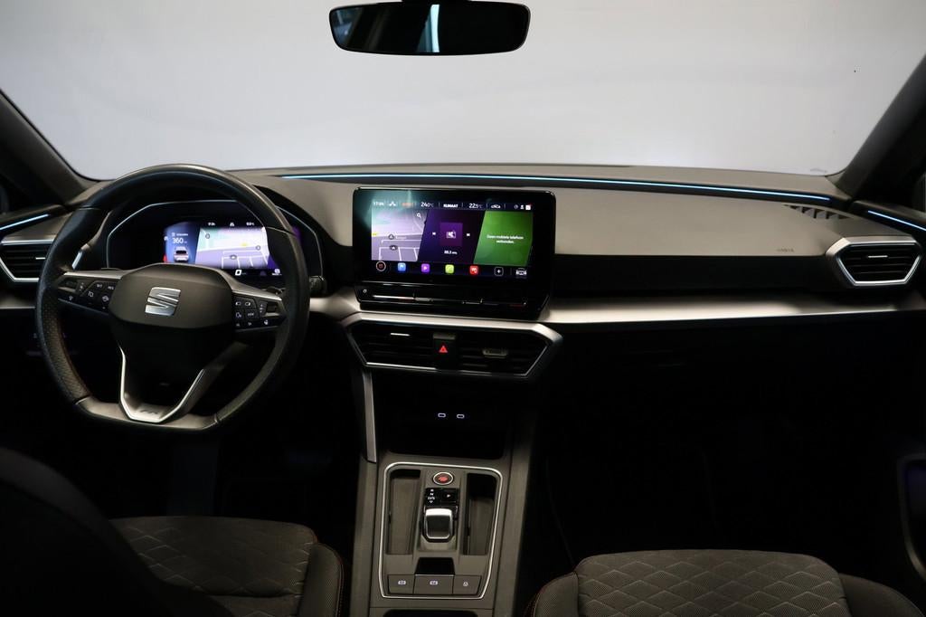 Seat Leon 1.5 eTSI FR Business Intense |Sfeerverlichting|, 4 cilinders, 150 pk, Bedrijf, Hybride Elektrisch/Benzine