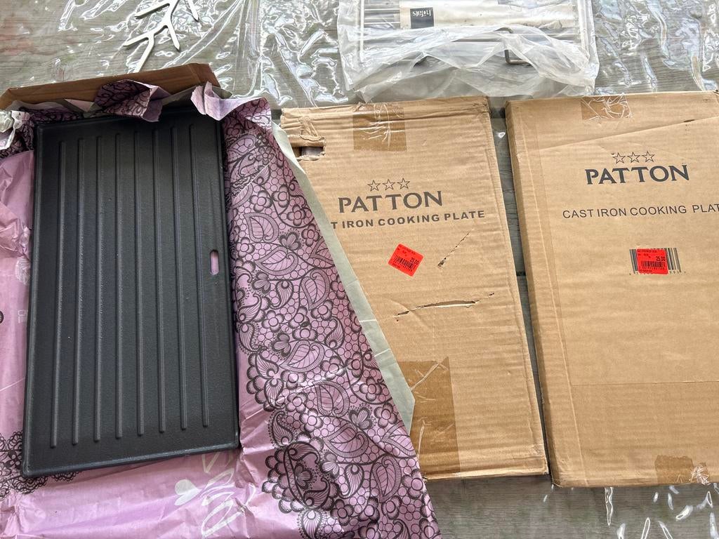 Patton gietijzeren bakplaat, 3 stuks, Ophalen of Verzenden, Nieuw