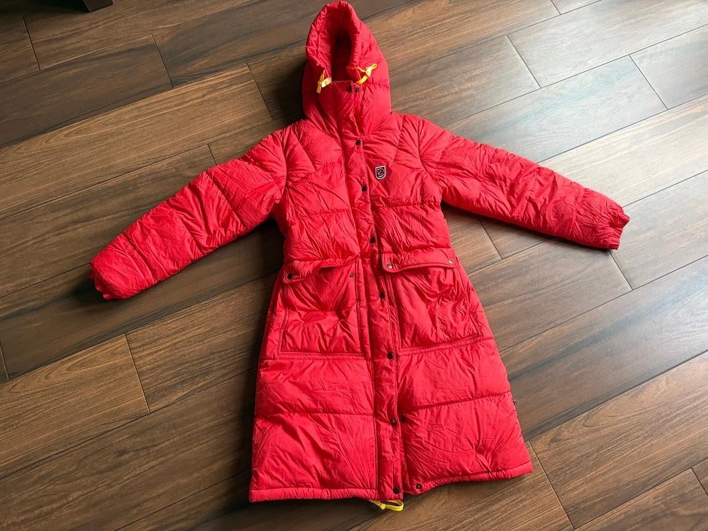 Fjallraven Expedition Long Down Parka W, Maat 38/40 (M), Ophalen of Verzenden, Rood, Fjallraven