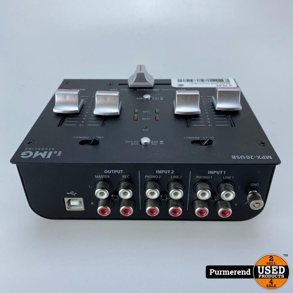 IMG MPX-20USB Stereo DJ Mixer | Nette staat, Flex Ltd., Zo goed als nieuw, https://flex.com/contact-us, Nobelstraat 10, 5807 GA Oostrum