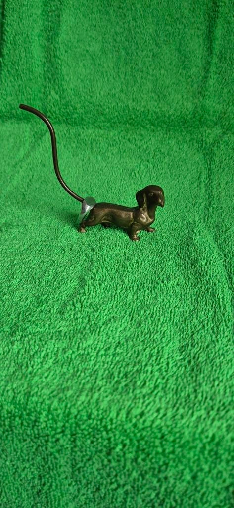 Teckel ringhouder - Uniek en decoratief, Ophalen of Verzenden, Gebruikt