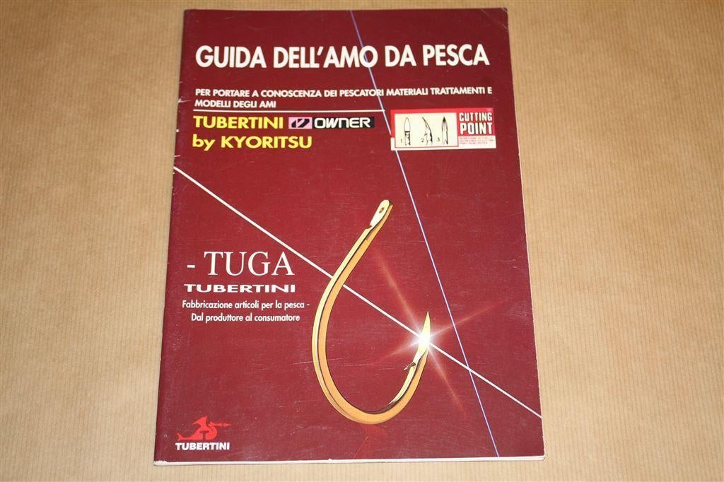 Zeldzame catalogus voor vishaken - Tubertini Cutting Point, Watersport en Boten, Hengelsport | Algemeen, Ophalen of Verzenden