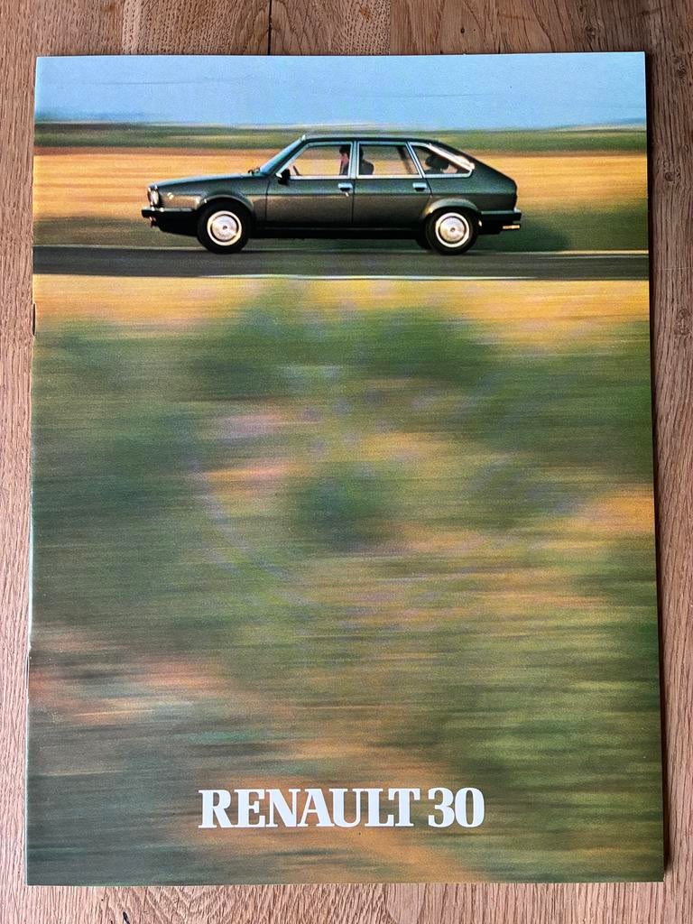 Renault 30 brochure, Ophalen of Verzenden, Zo goed als nieuw, Renault