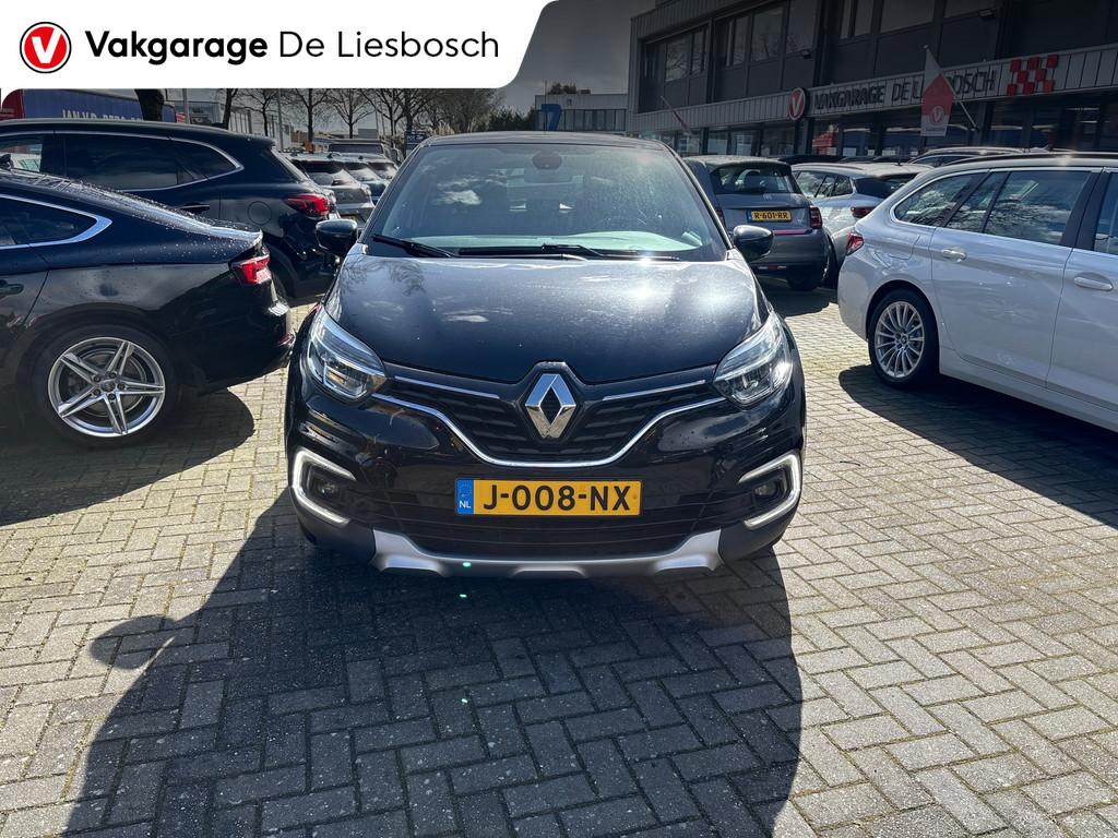 Renault Captur 1.2 TCe Intens,navi,camera,stoelverw,cruisec,, Stof, Gebruikt, 4 cilinders, Zwart
