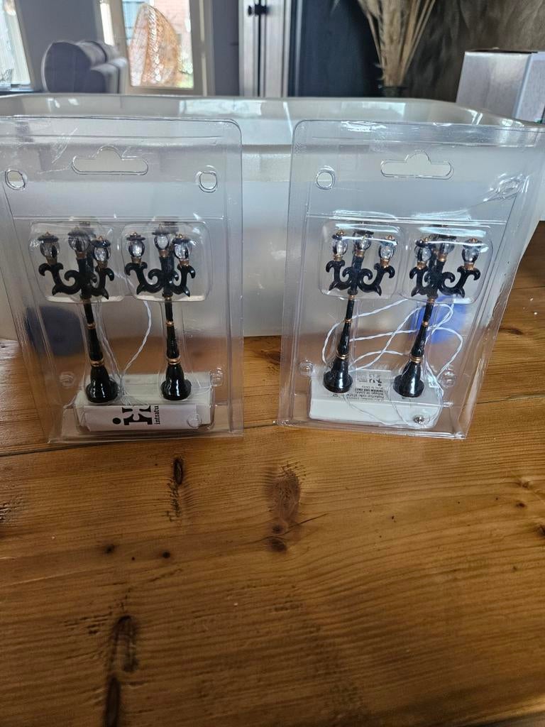 Kerstdorp verlichting lantaarnpaal, Ophalen