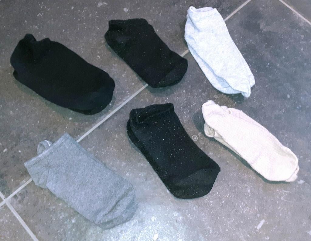 Sokken 6 paar enkelsokken, Ophalen of Verzenden, Nieuw, Maat 35 t/m 38, Kousenvoetjes en Kniekousjes