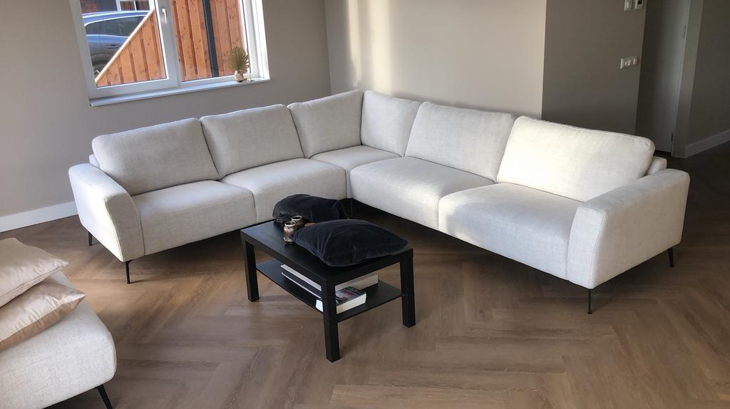 Hoekbank Eijerkamp “CUBA” met hocker, Ophalen, 250 tot 300 cm, Hoekbank, Zo goed als nieuw