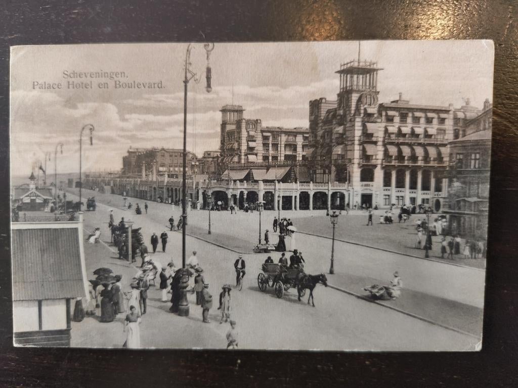 Ansichtkaart Scheveningen Palace Hotel en Boulevard, Verzenden, 1920 tot 1940, Zuid-Holland