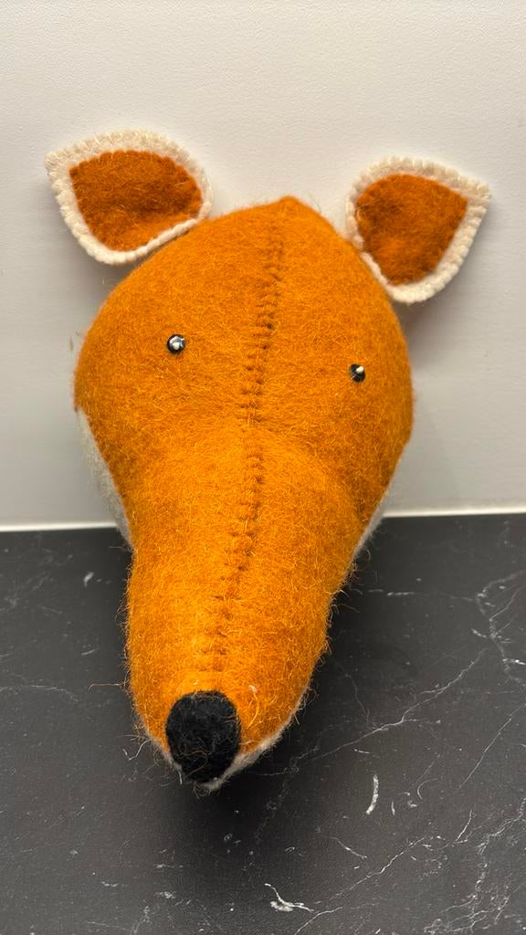 Vos, vilt voor aan de muur - babykamer, bosdieren, Ophalen of Verzenden, Zo goed als nieuw, Wanddecoratie