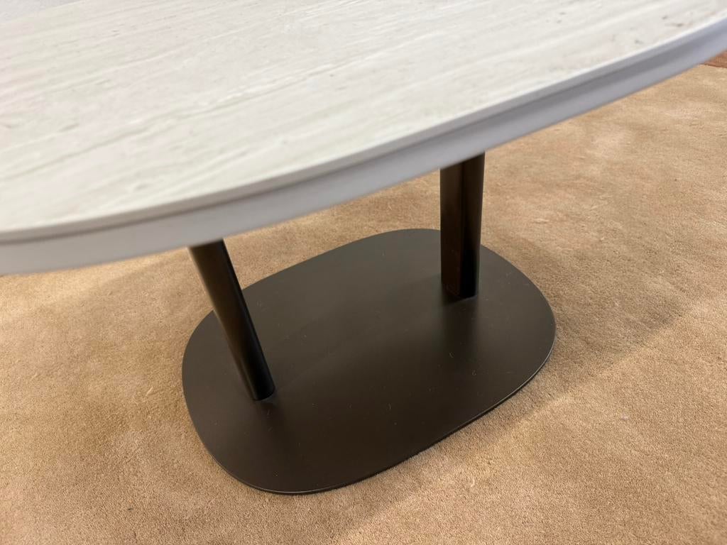 Nieuw Leolux Toveri Salontafel Ceramic Strata Argentum Tafel, Leolux, Nieuw, Minder dan 50 cm, Rechthoekig